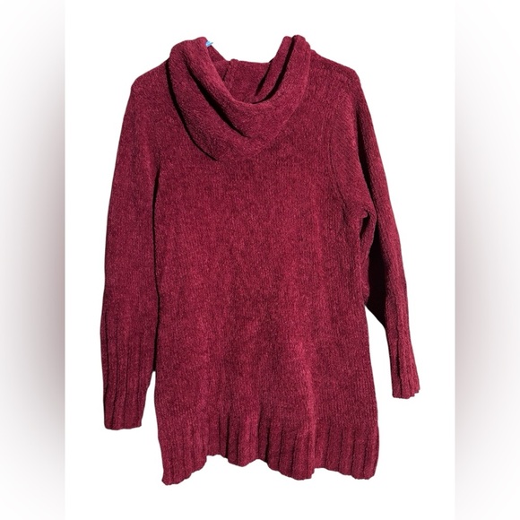 Simply Vera Vera Wang Deep Red Cowl Neck Sweater - Picture 2 of 7